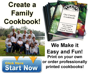 Create a family cookbook - We make it easy and fun!